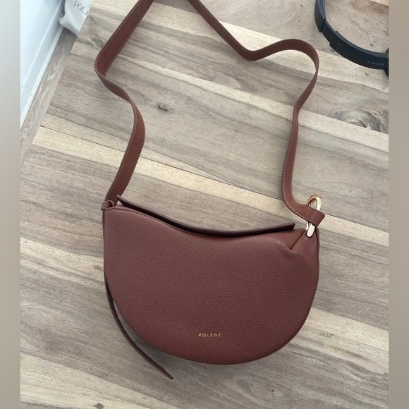 Polene Handbags - Polene Rust Brown Crescent Shoulder Bag💗